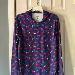Men's 1776 Blue Patterned Polo Shirt